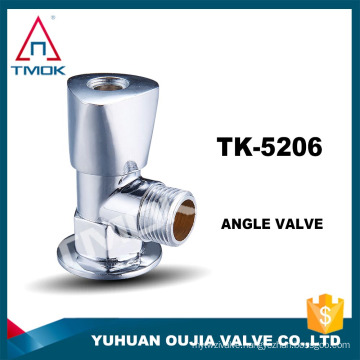 brass angle valve with chromed polishing three way flow water NPT thread CE wall mounted sanitary bathroom clean washing machine